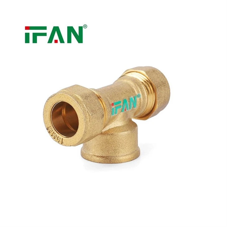 IFAN Durable Brass Compression Fittings PE Pipe Joint Connector suppliers
